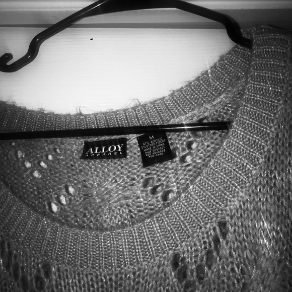 ALLOY Pointelle Tunic Sweater - Picture 2 of 3